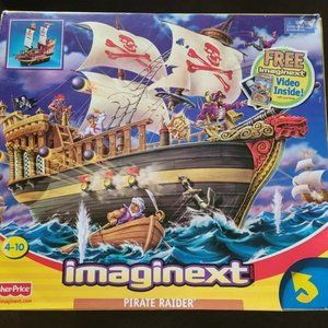 RARE Imaginext Pirate Raider Ship Toy Lot 2002 Mattel NEW IN BOX
